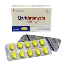 Clarithromycin 500mg DMC (H/20v) – Thuốc kháng sinh trị nhiễm khuẩn hô hấp, da và dạ dày